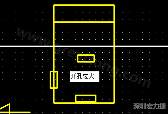 PCB設(shè)計時后焊元件焊盤開孔過大容易使焊錫流進插座造成短路。