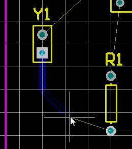  圖26 手動(dòng)布線檢查文檔工作區(qū)底部的層標(biāo)簽。