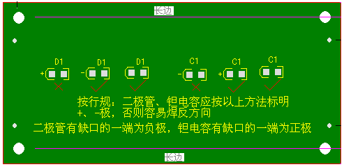 關(guān)于二極管、鉭電容的極性標(biāo)注